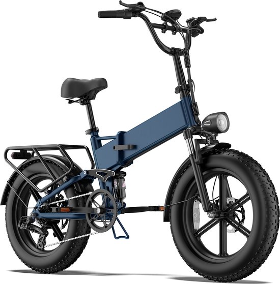 T5 Vouwbare E-Bike - 250W Motor, 25 km/u, 90 km Actieradius, 20" Vetbanden, 7-Speed Shimano, Dubbel Schijfrem — afbeelding 3