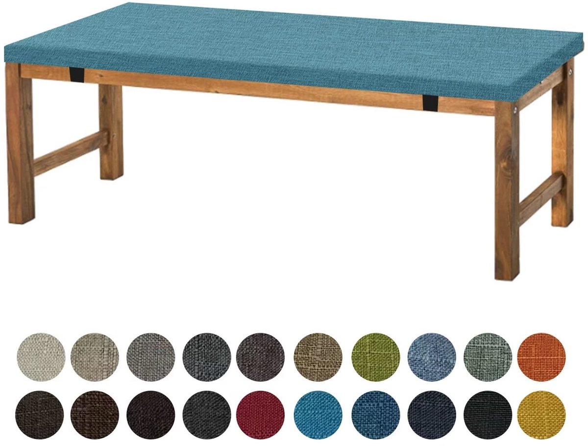 Bankkussen Zitkussen 90X40X5CM, Wasbaar Antislip Bankkussen Zitbedekking Comfortabel Bankpolster voor Bank, Vensterbank, Tuinmeubilair, Terras, Binnen, Blauwe See
