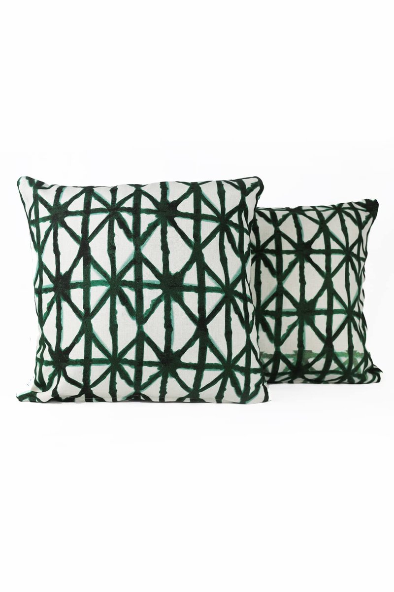 2 stuks, van viscose/katoen/linnen, slechts 43 x 43 cm, decoratieve kussenovertrekken voor bank, bed, woonkamer, (TK10-002, 43 x 43 cm)