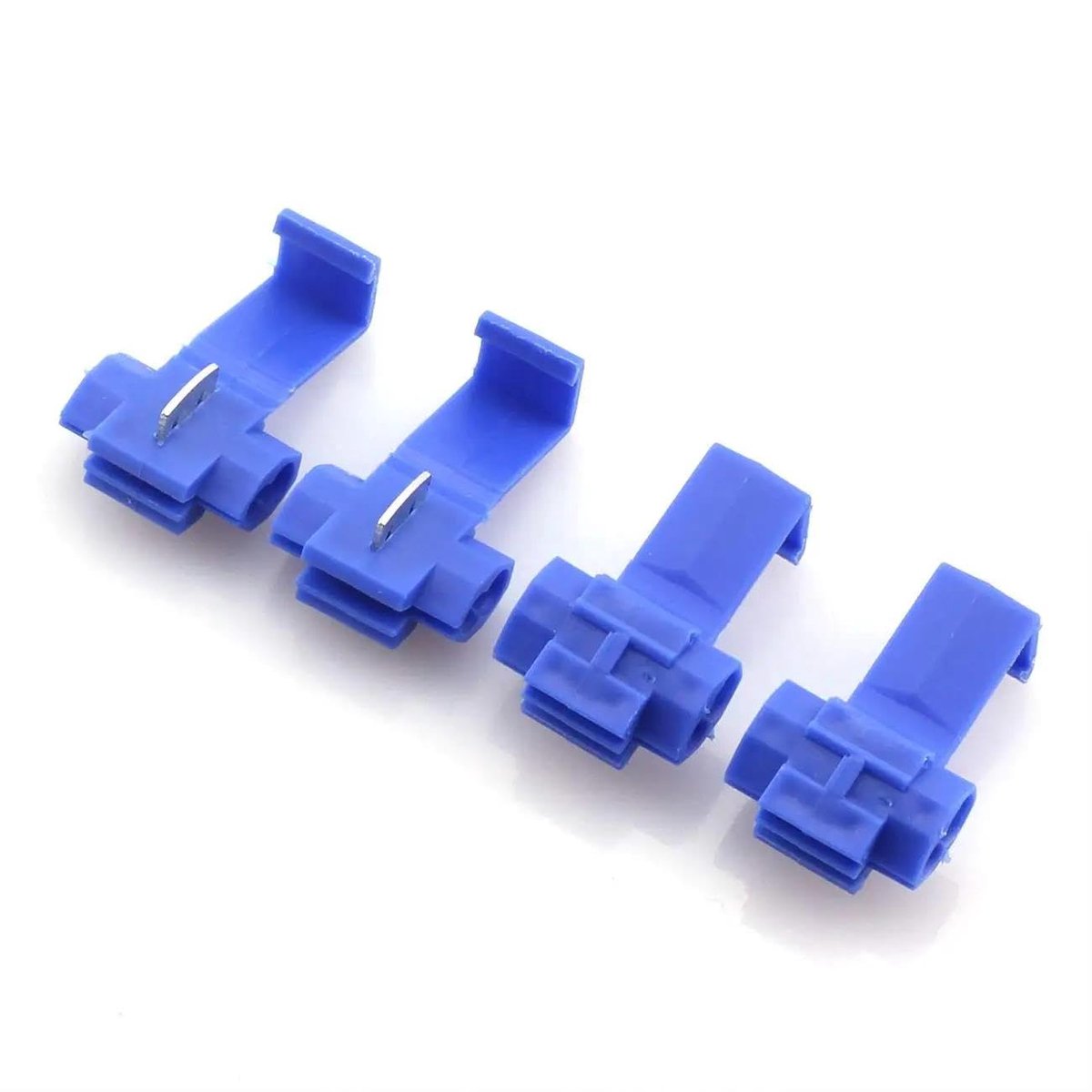 Snelbinders, kabeldieven, stekkerverbinders, snijverbinders, aftakverbinderset, snelbinders, kabeldief, kabelaftak, quickverbinder (30, blauw)