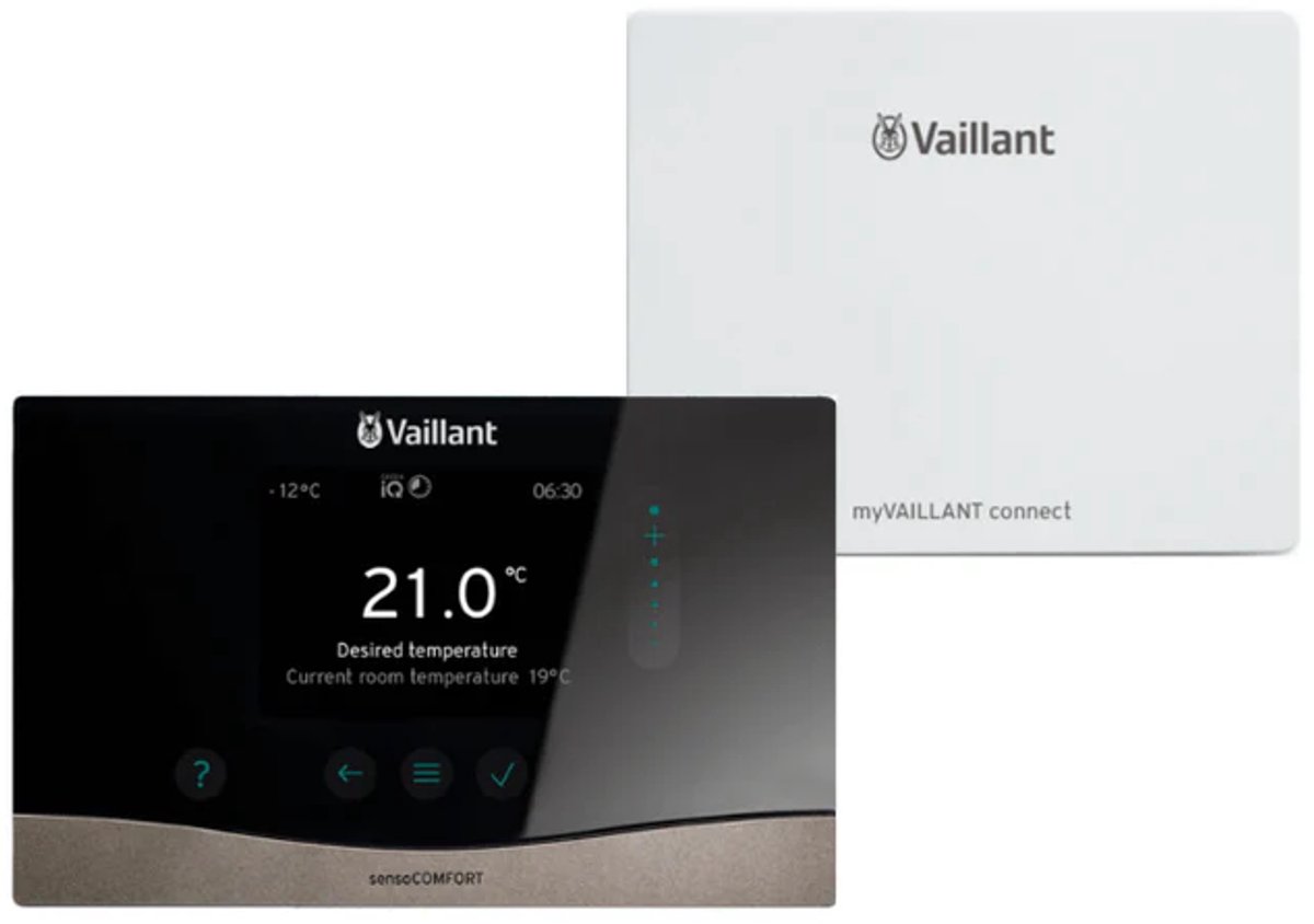 Actiepakket Vaillant bedrade sensoCOMFORT VRC 720 regelaar met my Vaillant connect 940F internetmodule