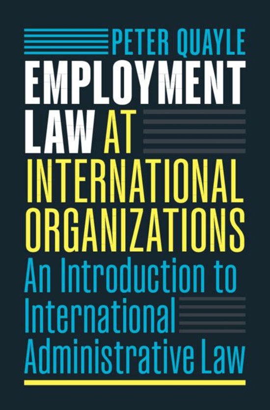 Employment Law at International Organizations - cover