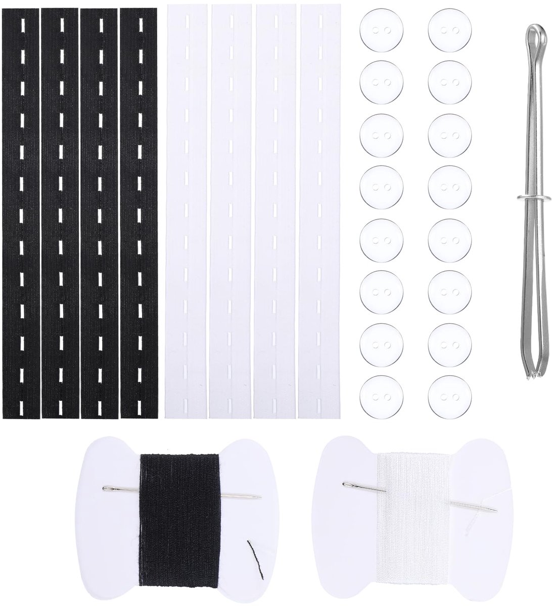 Verstelbare elastische tailleband, broekband strakker maken, broek strakker maken clip, broekspanner voor dames heren kinderen broekknopen om strakker te