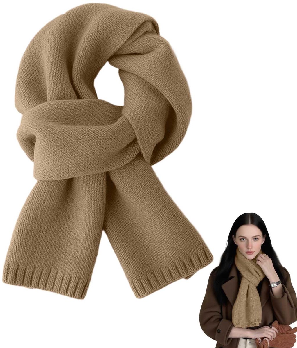 sjaal voor dames, winter, warm, zacht, warm, voor herfst en winter, 160 x 20 cm