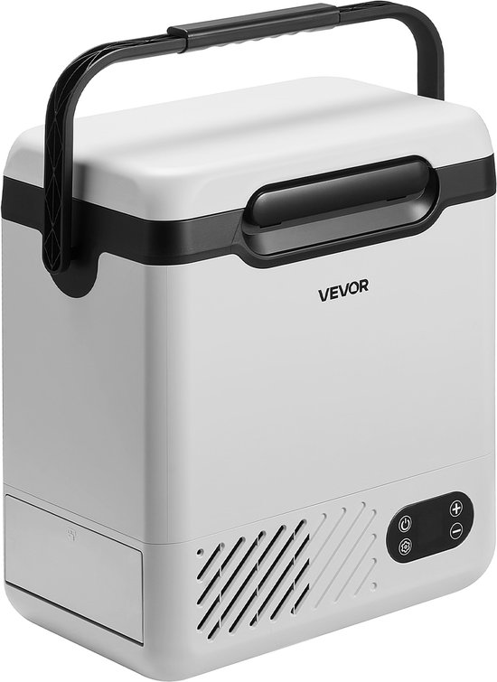 VEVOR Compressor Koelbox 12 L, Elektrische Autokoelkast met Handvat, -20 °C tot 20 °C, 12/24 V DC en 100-240 V AC, Draagbare Koelbox voor Kamperen, Reizen, Vrachtwagen, Camper en Boot van Vevor — afbeelding 2