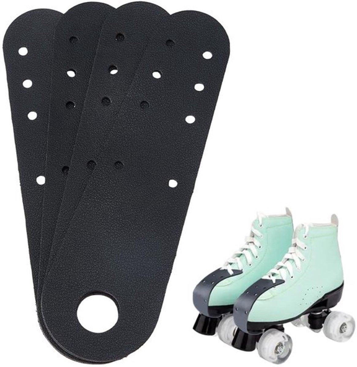 Store_9 Lederen Toe-Guards Rolschaatsen Bescherming