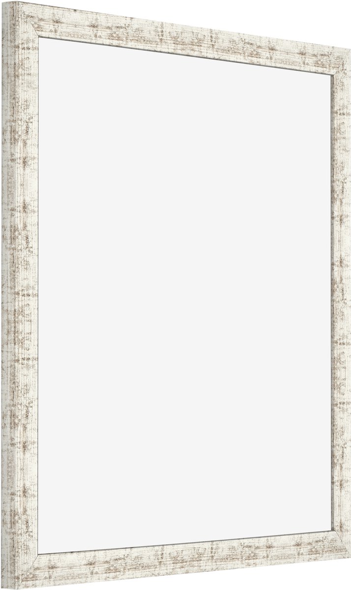 Fotolijst 30x30 cm - MDF - Wit Vintage - Benno