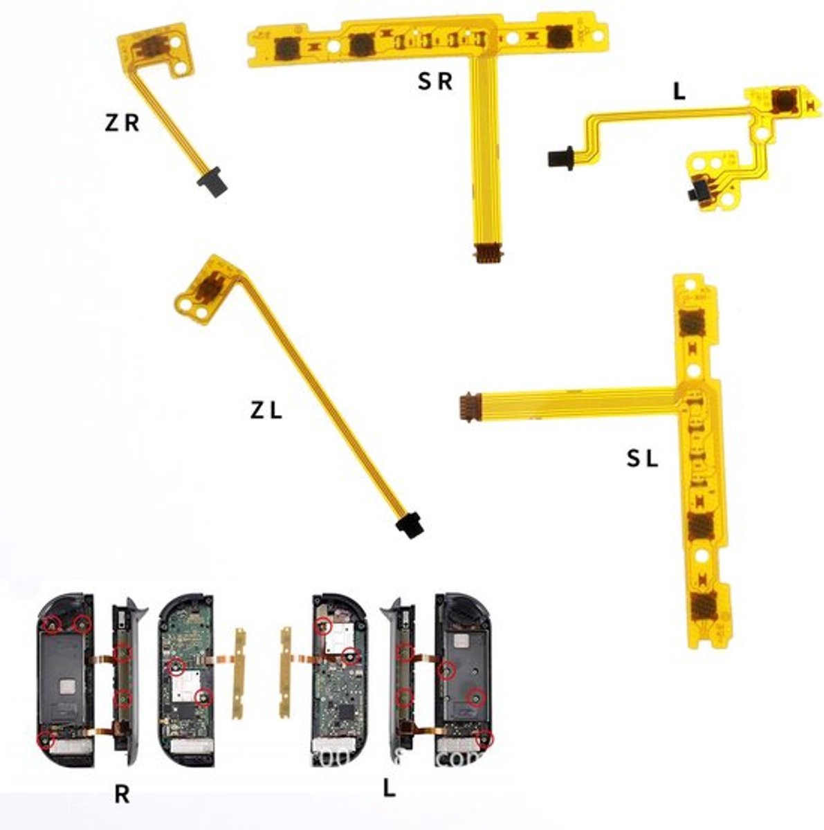 Dailygoody - Flexkabel set - Vervangingskabels - Voor Nintendo Switch