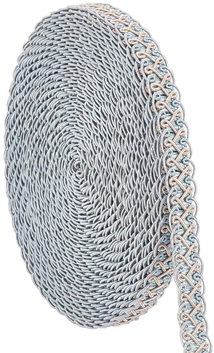 Dailygoods- Stof Trim 15 mm - Gevlochten Kant - Blauwe Bekleding - Voor Naaien - Knutselen - Decoratie
