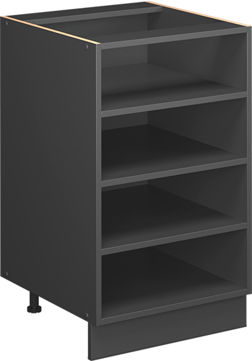 Vicco Keukenrek Fame-Line, Antraciet, 50 cm zonder werkblad
