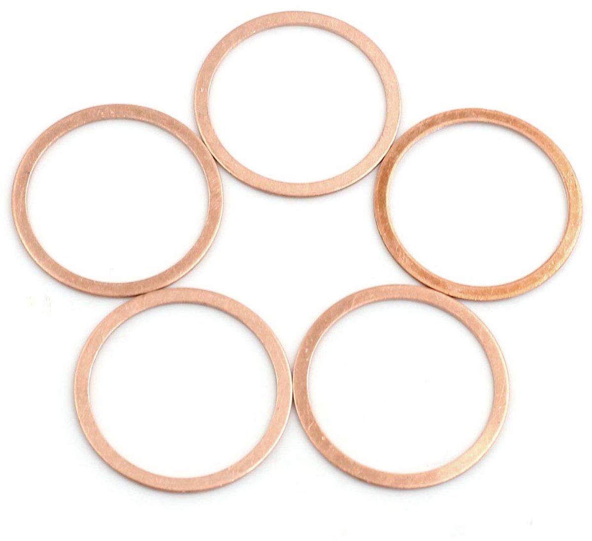 Map 5 stuks 32 mm binnendiameter afdichtring koperen vorm O-ring O