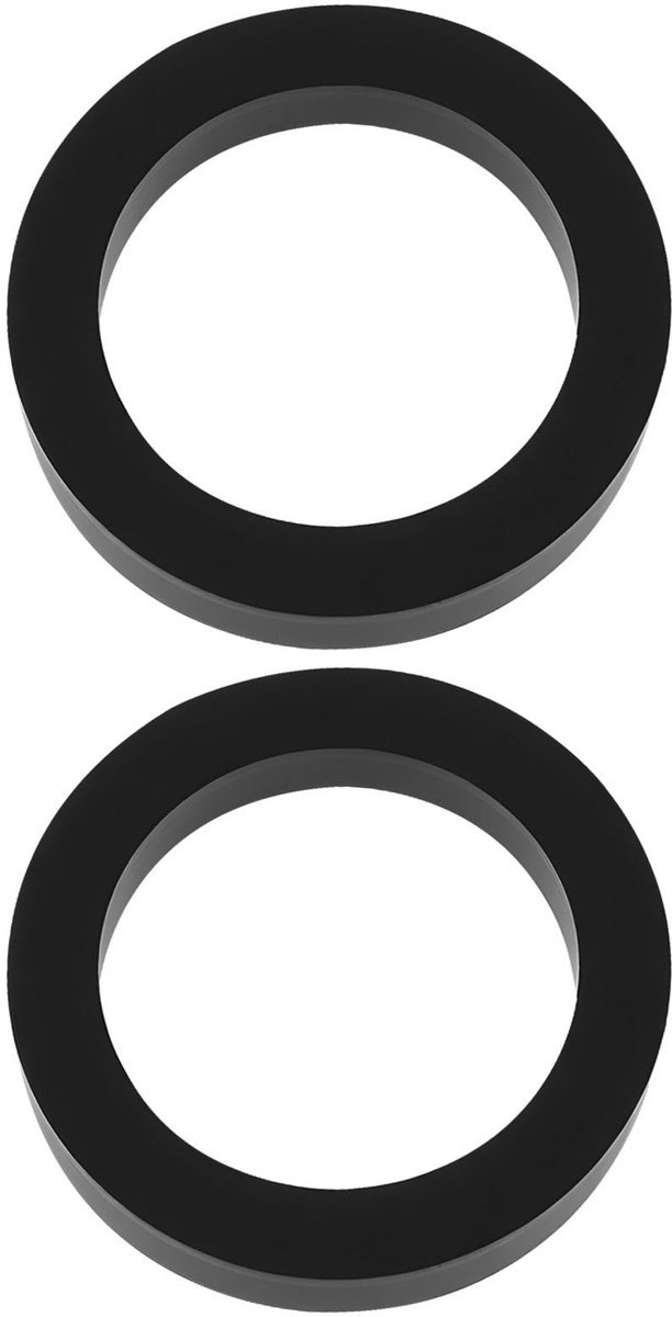 Dailygoods- Idler Wiel 2 Stuks - Rubber Wiel - Buitendiameter 17,4 mm - Binnendiameter 12,6 mm - Breedte 2,4 mm - Dikte 3,3 mm - Rubberwiel