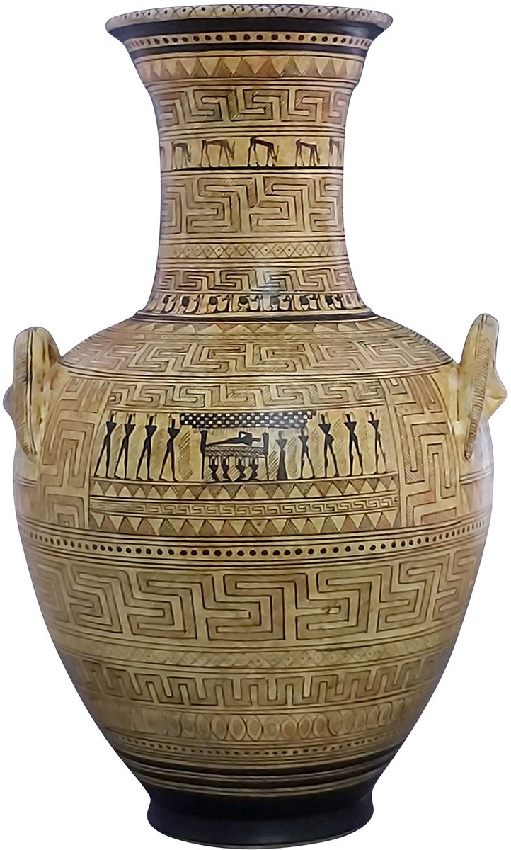 Dipylon Amphora Replica | Oud-Griekse geometrische vaas | 755-750 v.Chr.