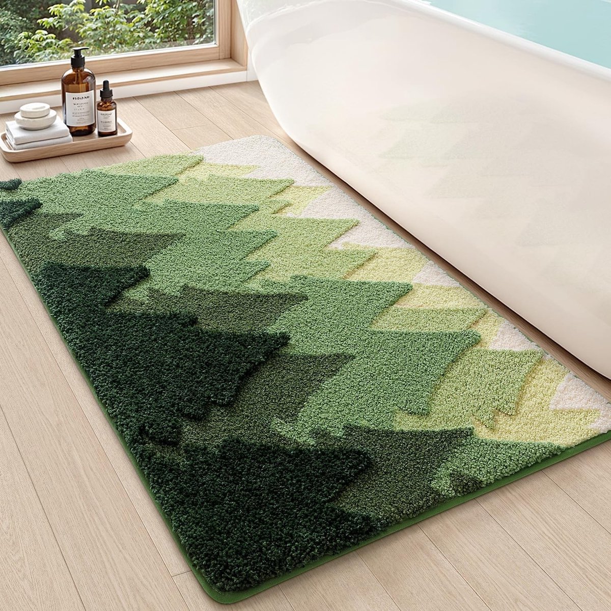 Zachte en Absorberende Badmat 60x110cm, Antislip Badkamer Mat voor Douchevloer en Badkuip,