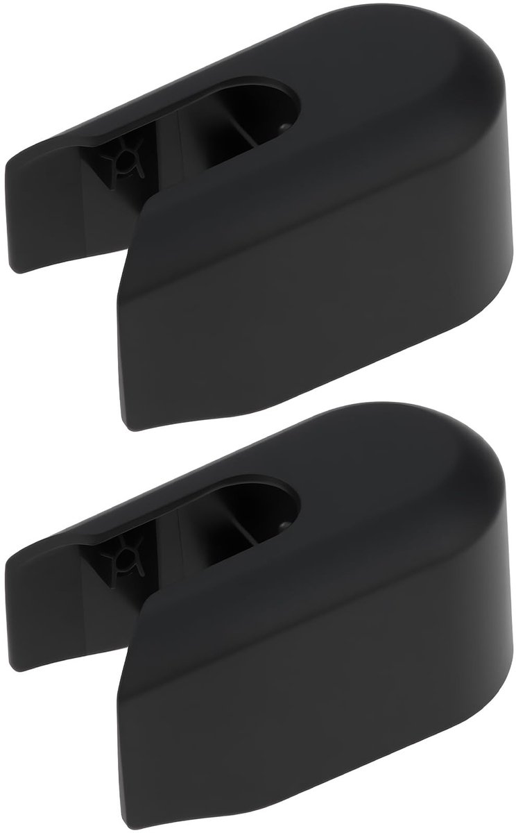 Dailygoods- Wisserarm Kap 2 Stuks - Beschermkappen - Compatibel met Volvo V90/V90 CC/XC40/XC90 - OE-nummer 31699909 - Duurzaam Plastic - Zwart - Wisserkap