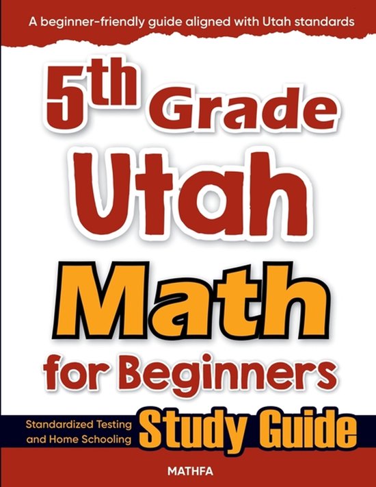 5th Grade Utah Math for Beginners - cover