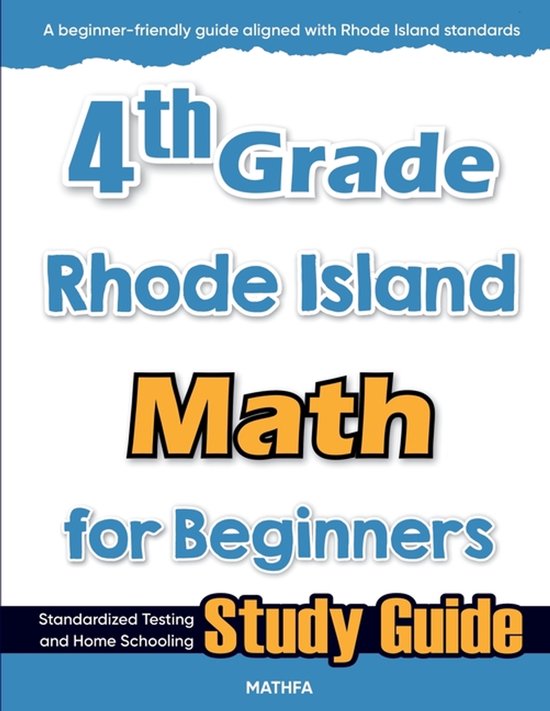 4th Grade Rhode Island Math for Beginners - cover