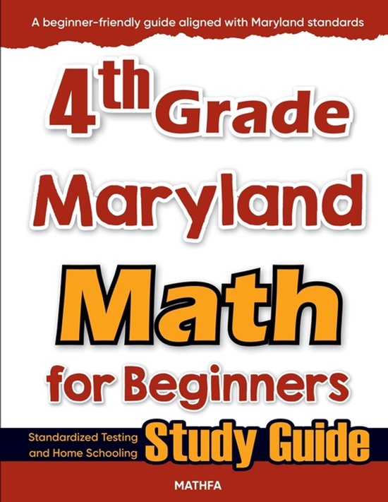 4th Grade Maryland Math for Beginners - cover
