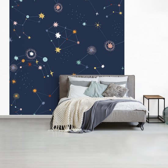 Papier peint - Papiers Papier peint photo Etoiles - Espace - Planète - Largeur 260 cm x Hauteur 260 cm