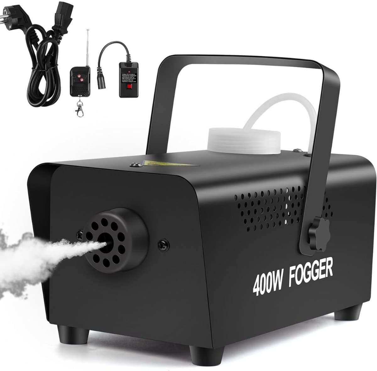 DnA® Rookmachine - Rookmachine F400 met een Bedrade Afstandsbediening - Party Rookmachine - Zwart - 27cm x 18cm x 15cm