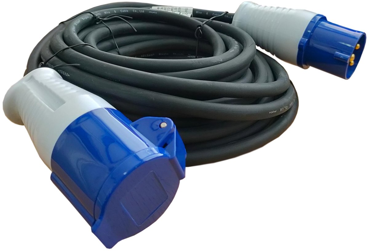 - Verlengkabel Camping - CEE - 10 meter - 1 stuk - Neopreen - IP44 - Max 3500 W