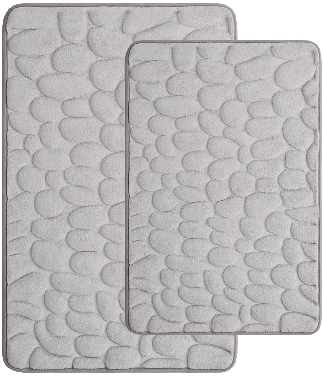 Badmatten - 40 x 60 cm en 50 x 80 cm - Met traagschuim - Machinewasbaar - Absorberend - Superzacht