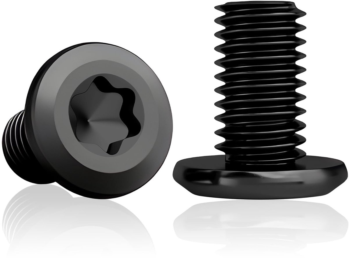 Schroeven met platte kop, M5 x 16 mm, zwart, Torx 304 roestvrij staal, lenskopschroeven, zwart, machineschroeven, volledige schroefdraad, meubelschroeven voor montage en onderhoud, 30 stuks