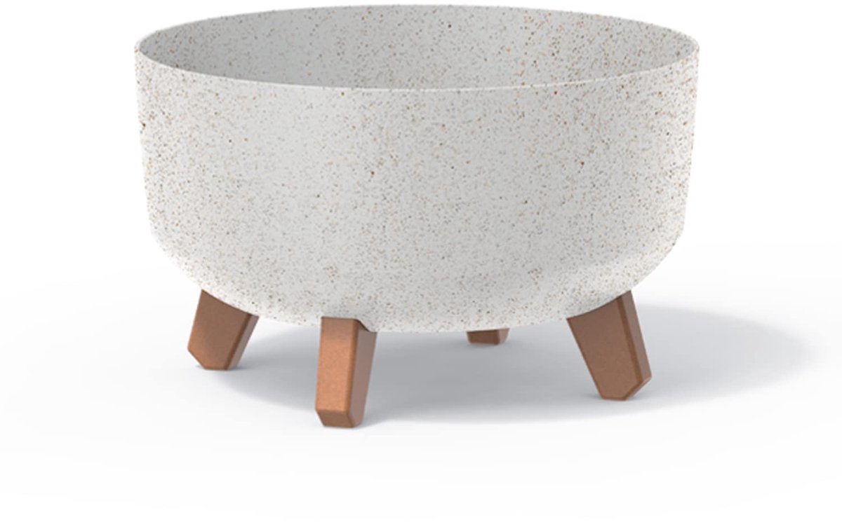 kleur blanco roto,sin depósito, colección GRACIA de 28,5 x 28,5 x 17,7 cm, capacidad de 6,8 l