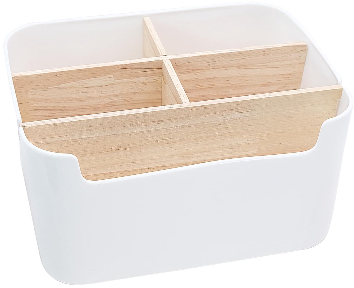 opbergdoos, 5 compartimenten briefpapier kantoor multifunctionele organizer voor pennen, sieraden, cosmetica, thuiskantoor, school, opbergbenodigdheden