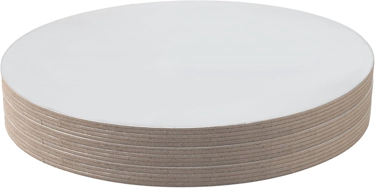 Taartonderlegger, rond, 30 cm, zilver, 3 mm dik, taartbord, taartplateau, gecoat, taartonderlegger, taartonderlegger, voor transport, taarten en taarten, 15 stuks