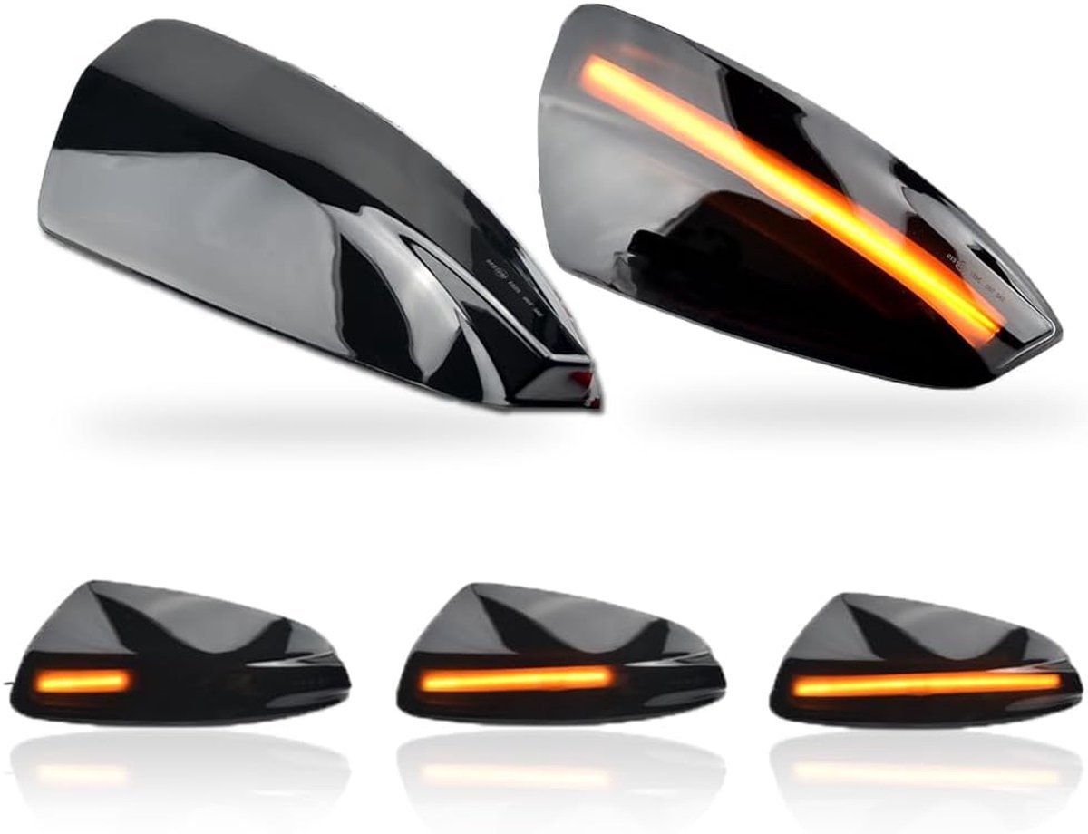 2 stuks dynamische knipperlichten LED-spiegellamp sluimerlamp zijlamp auto-accessoires Compatibel met Be-nz A B klasse W169 2008-2012 W245 (ML Class W164 ML300 ML500 ML550 ML320 C-Class W204)