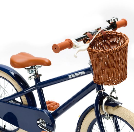 Generation Retro 16 inch Blauw – Kinderfiets met Mandje — afbeelding 4