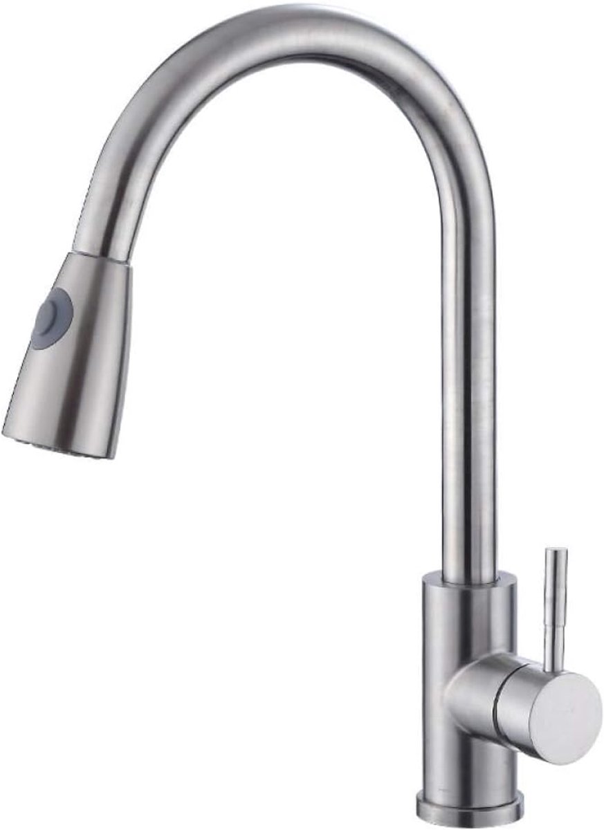 Koperen spoelbakken voor huishoudelijk gebruik met warm en koud water, roestvrijstalen spoelbakken, spoelbakken, spatwaterdichte keukenkranen