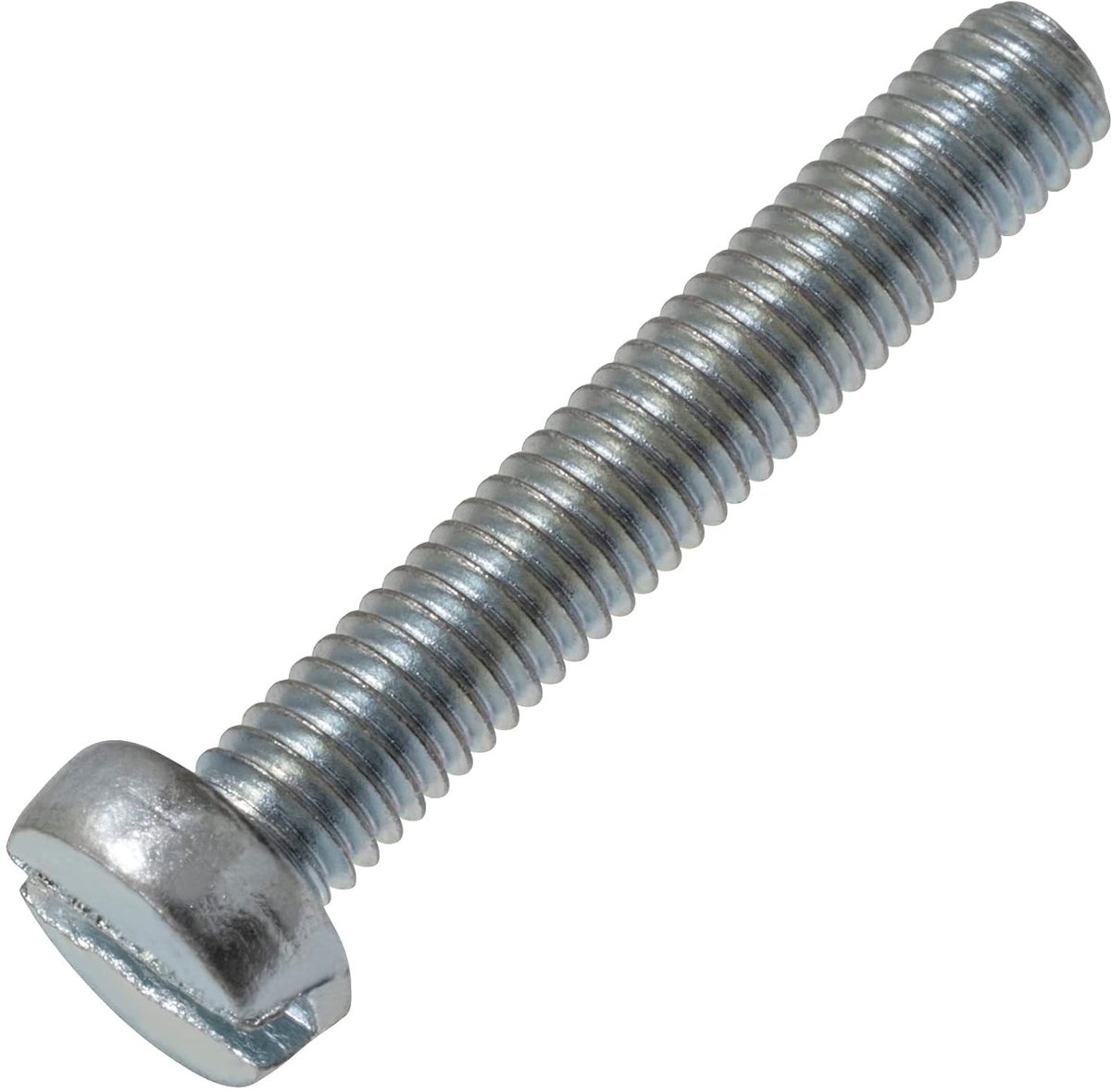 - C60123 - Set van 50 zilverkleurige metaalschroeven met cilinderkop M3x18 mm met S-sleuf - verbindingsbouten - DIN 84 - hardheid 4.8 - gemaakt van gegalvaniseerd staal