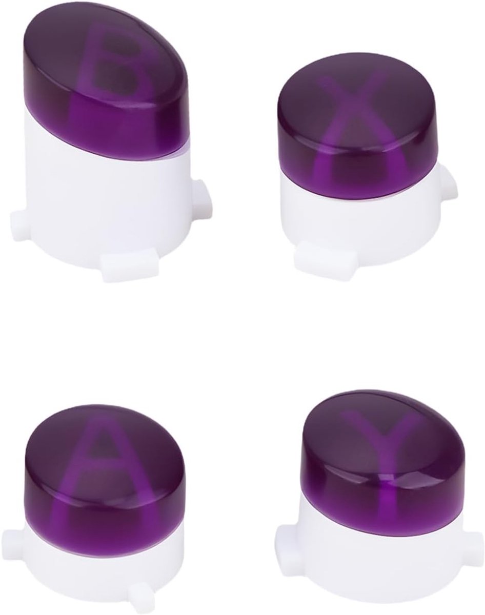1 Set Paars Controller Knoppen Compatibel met Xbox 360 Compatibel met Xbox One