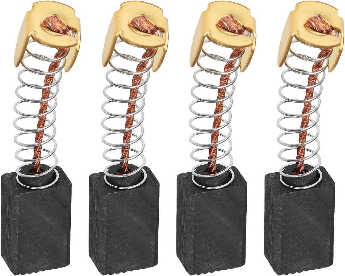 4 Stks Koolborstels 15x9x6mm Compatibel met Clarke CAG800 CAG800B 800w 6x9 Cag E44 Haakse Slijper