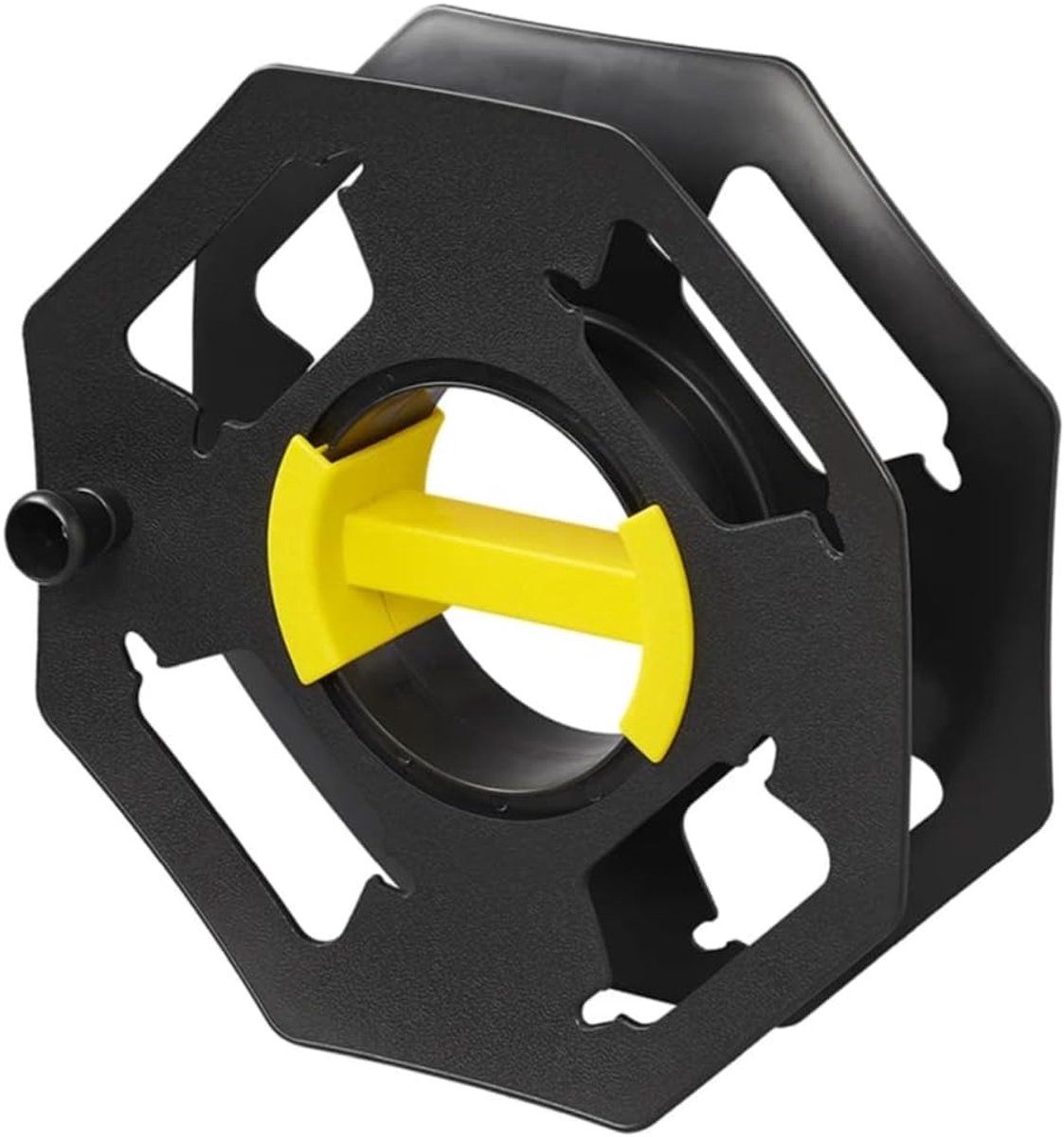 Handkabelhaspel compact | Compacte kunststof haspel voor 25-30 m campingkabel of tuinslang. Ideaal voor camper, caravan, tuin en garage.