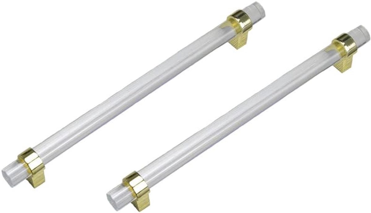 2 stuks transparante acryl keukengrepen schuifladenknoppen meubelgrepen deurknoppen handgrepen voor keukenkasten 192 mm