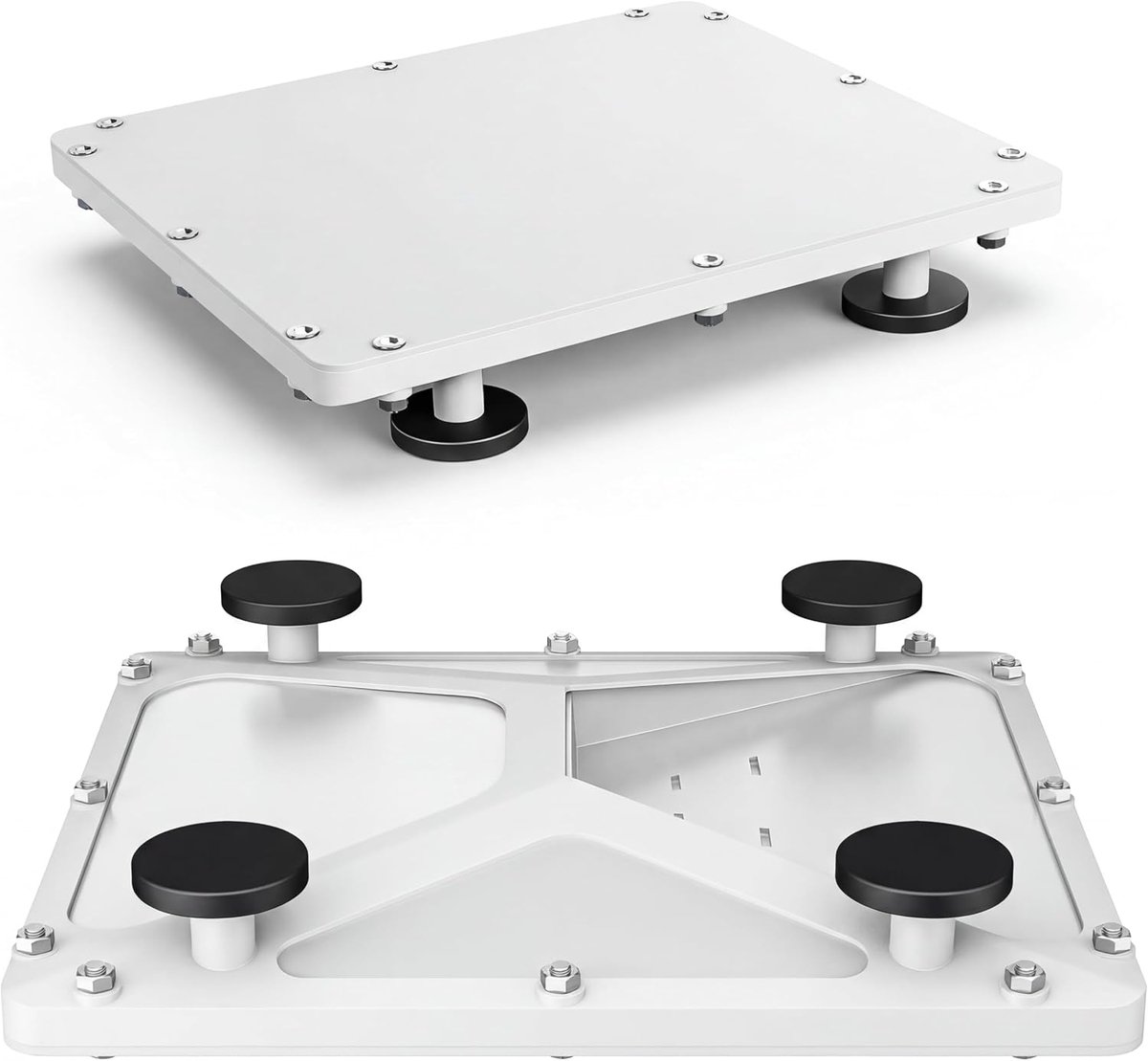 Mini magnetische houder met beschermhoes, sterke magnetische dakhouder voor auto, camper, vrachtwagen en boot, robuuste accessoires voor camping en offroad (wit)