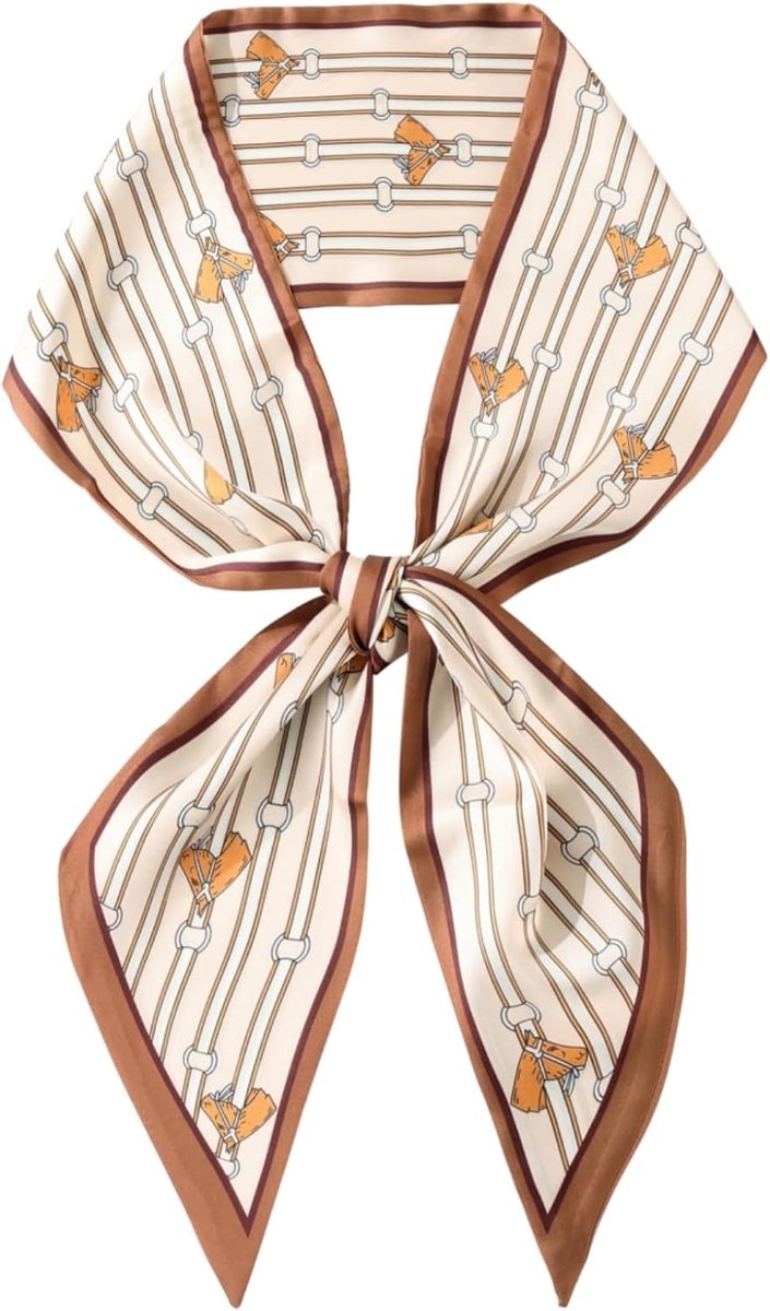 Satijnen doeken voor dames met bloemenprint en zijdegevoel, elegant en veelzijdig, voor kleding en jassen