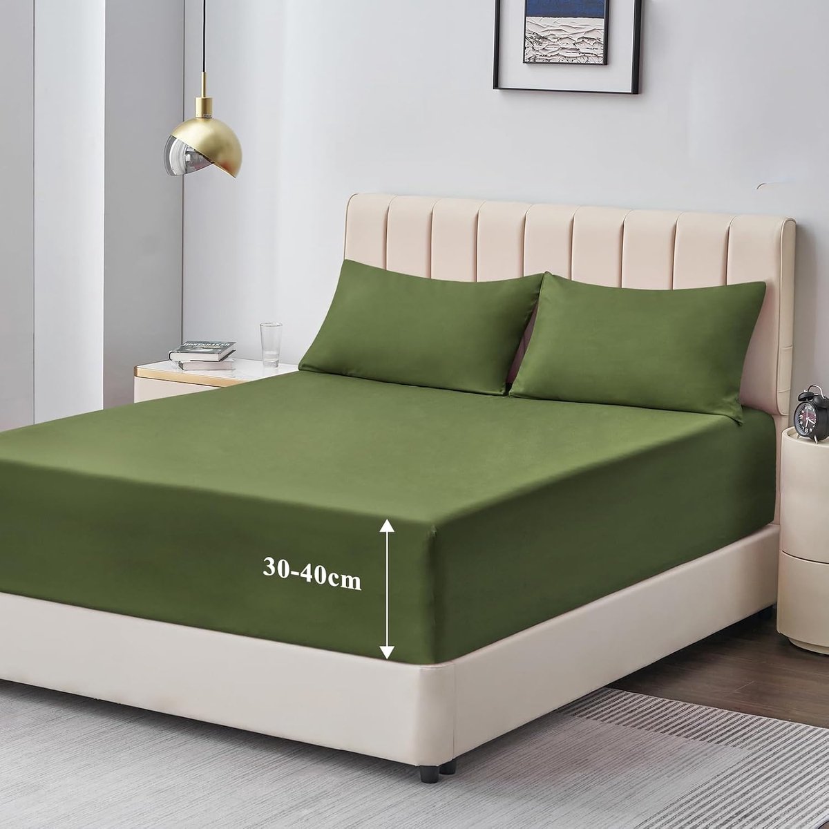 Drap Huis (Olijfgroen, 140 * 200 * 40)