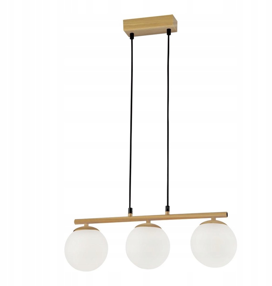 Carrine Hanglamp Hout Wit 3x E14