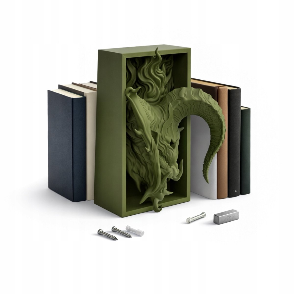 Decoratieve Boekenkast Inzet 'Demon' - Fantasy 3D Scène