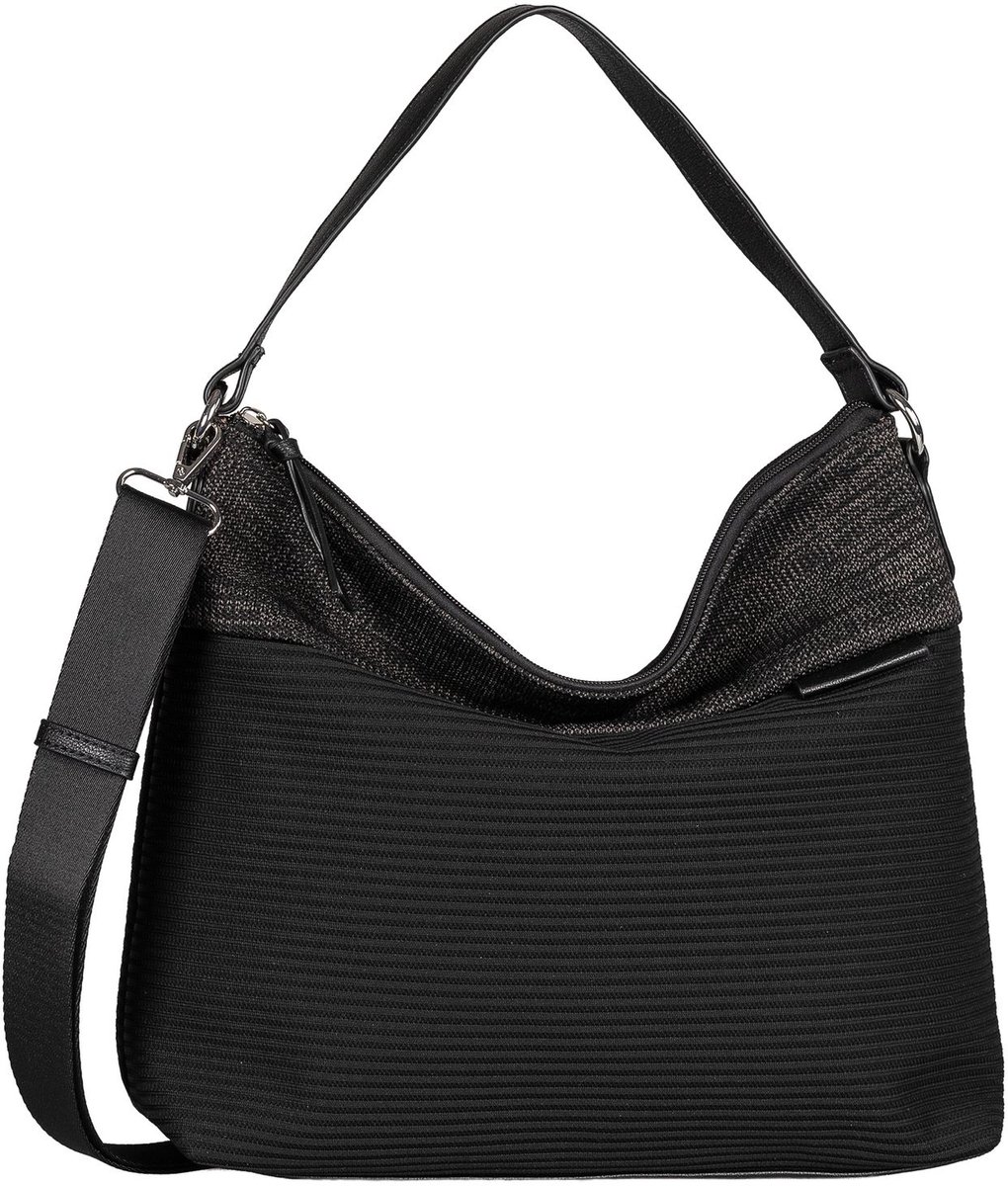 TOM TAILOR schoudertas Vesna Hobo Bag Black zwart