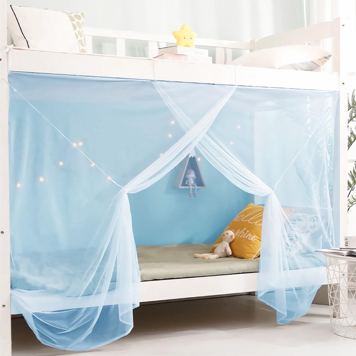 Omgoods - Hoekbed Luifelgordijnen voor Slaapkamer Decoratie