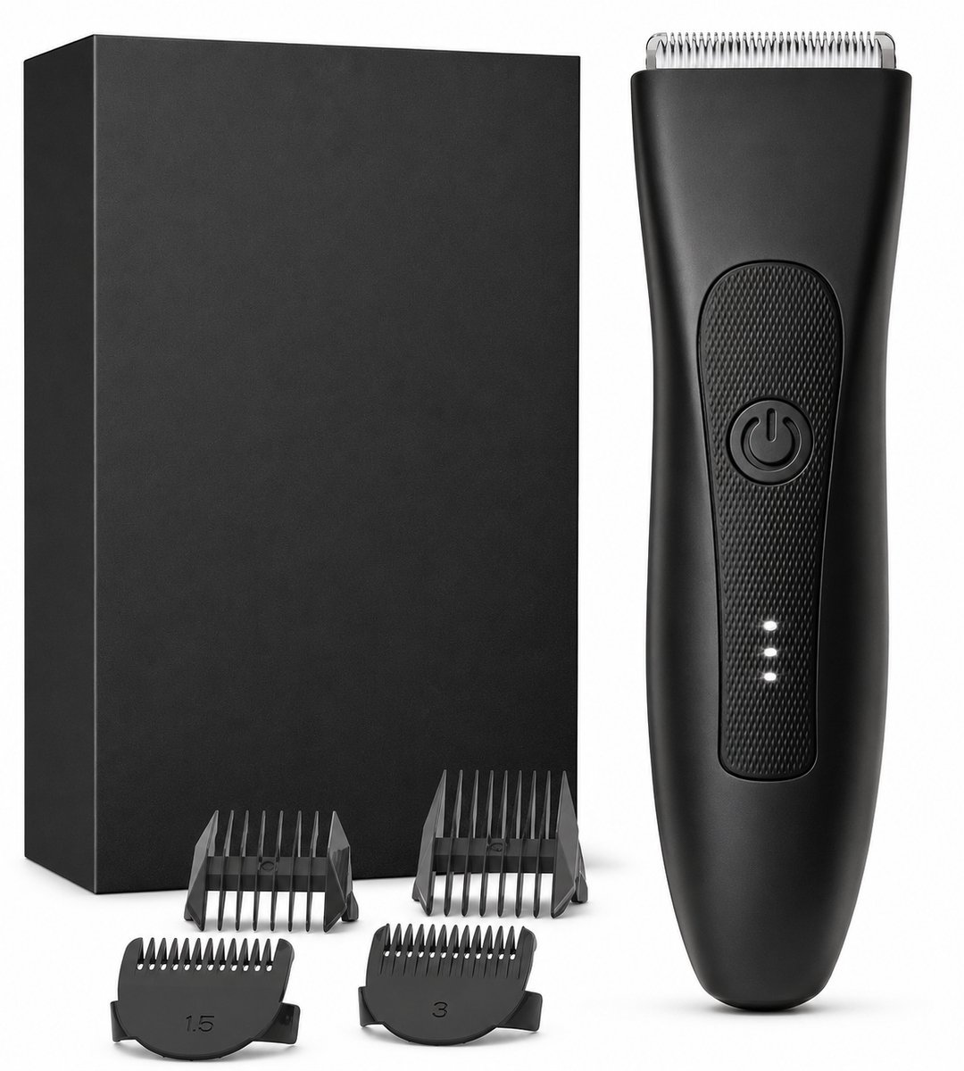 Intieme Trimmer Heren - Keramisch Blad - IPX7 Waterdicht - Wet & Dry - 4 Opzetkammen - Ball Trimmer & Bodytrimmer