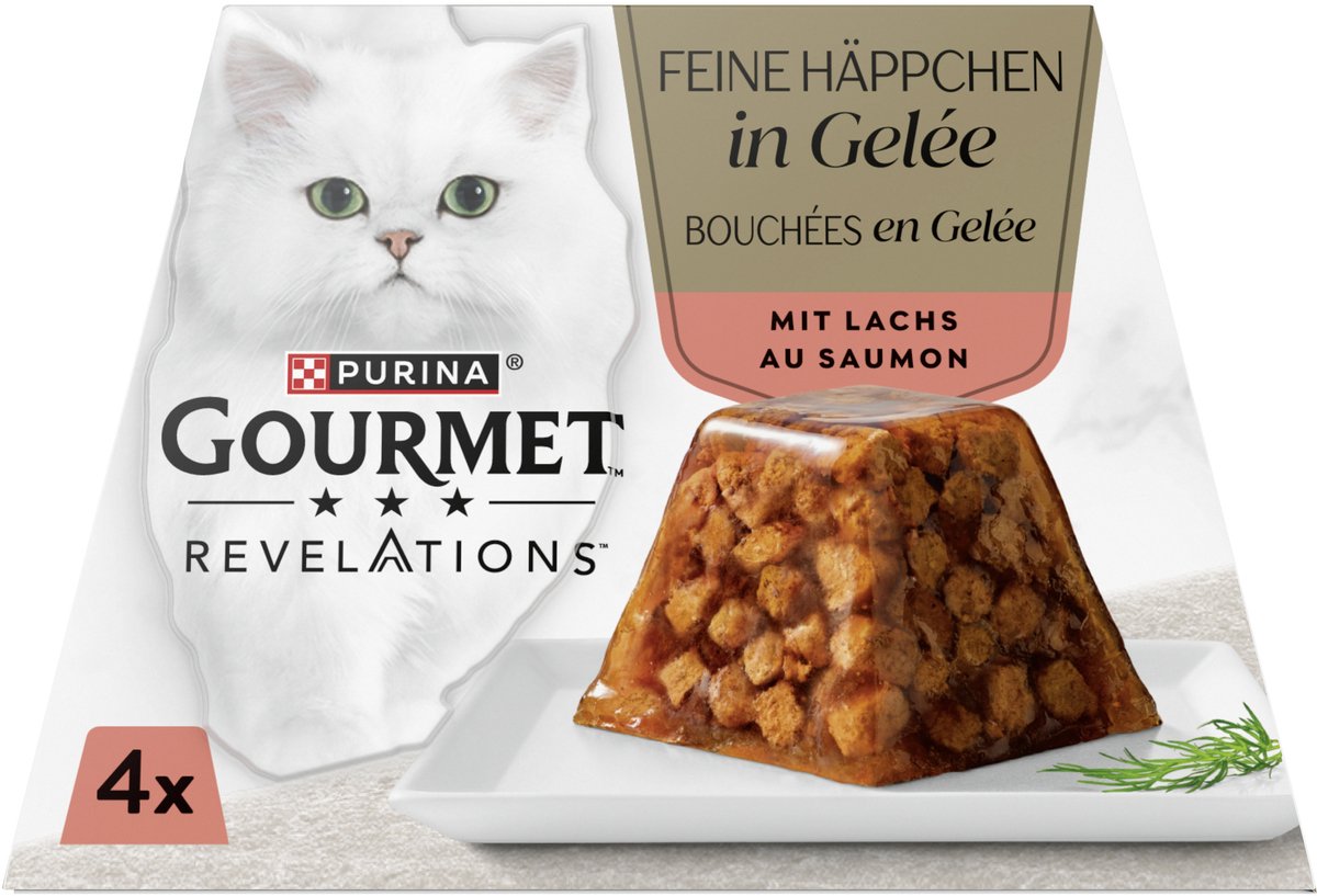 Purina GOURMET Revelations Fine Cuts with Salmon (4 x 57g)
