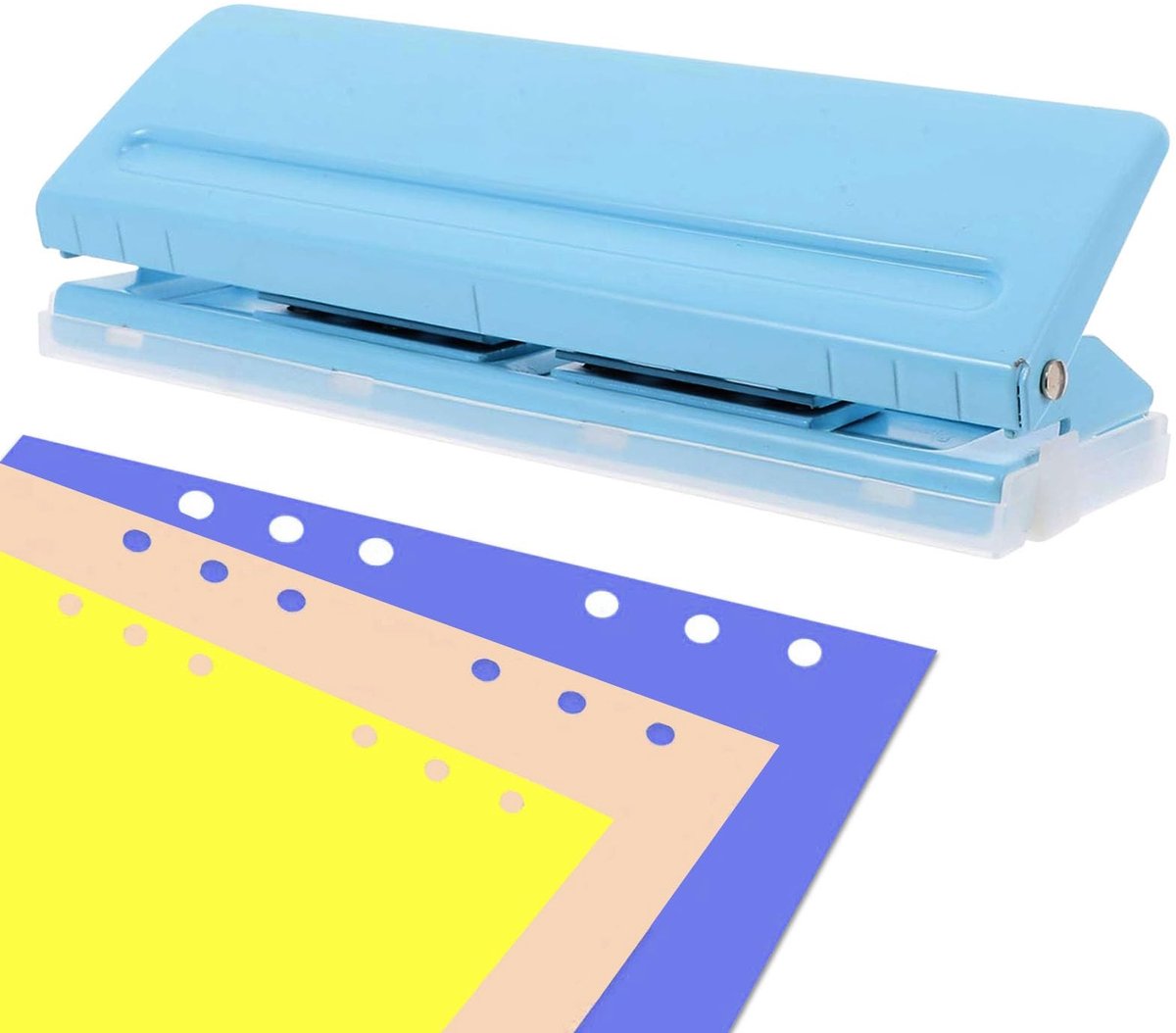 Omgoods - 6-Hole Paper Hole Punch voor Diverse Papierformaten