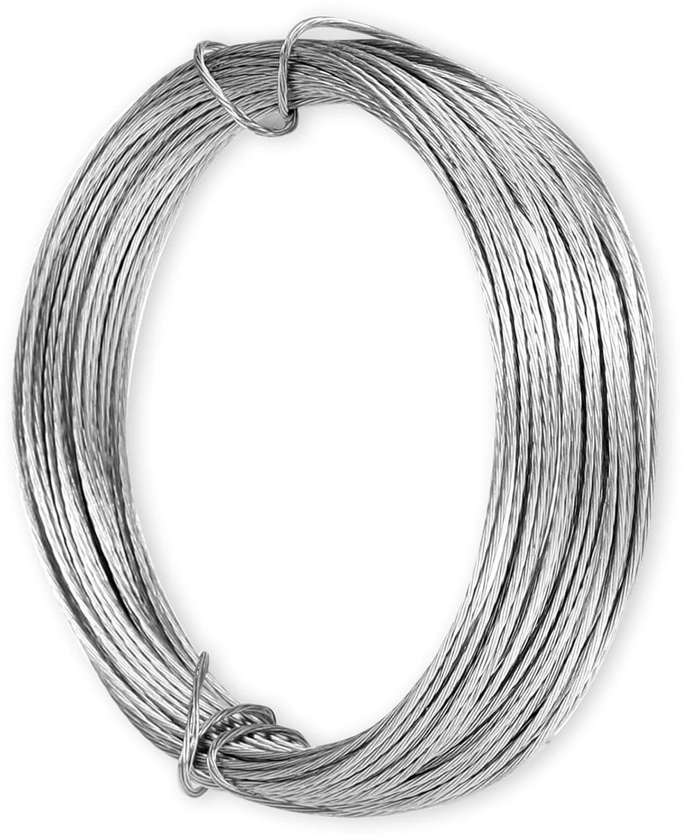 Fotolijst Draad - Metalen Koord - Foto's Ophangen - Duurzame Gevlochten Constructie - 10 Meter - Zilver