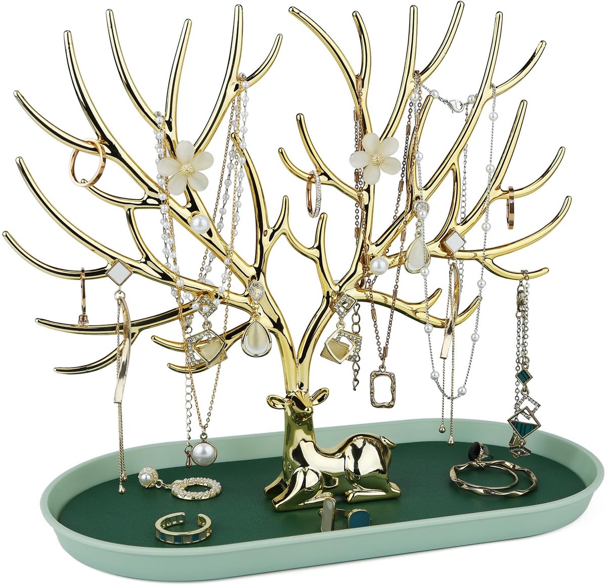 Omgoods - Sieraden Organizer van Kunstleer voor Ringen en Oorbellen